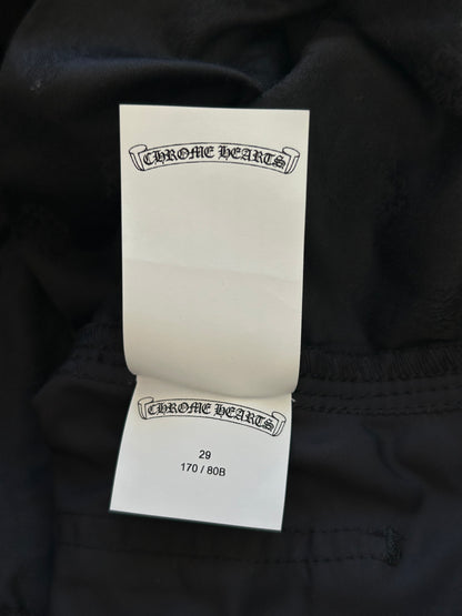 Chrome Hearts Navy & Black Nylon & Leather Carpenter Pants