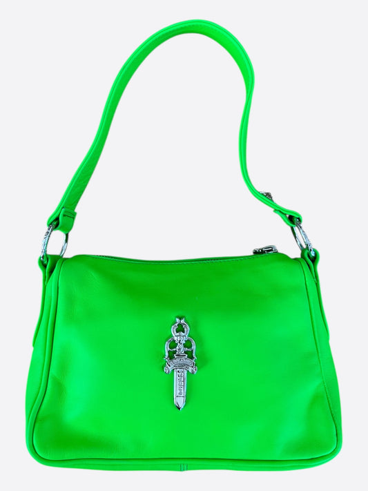Chrome Hearts Green Leather Chicken Nugget Hand Bag