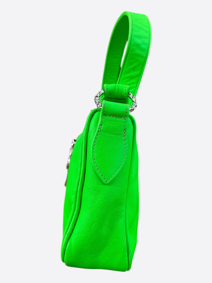 Chrome Hearts Green Leather Chicken Nugget Hand Bag