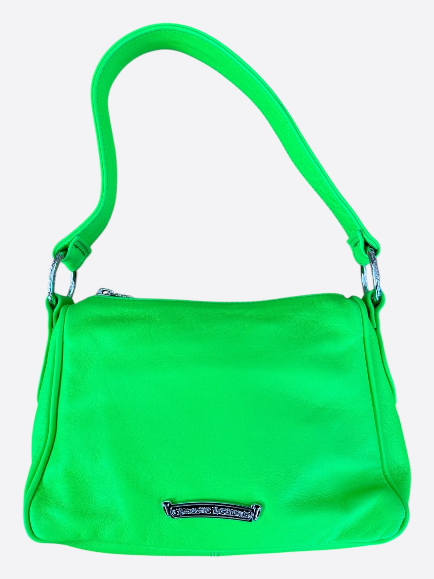 Chrome Hearts Green Leather Chicken Nugget Hand Bag