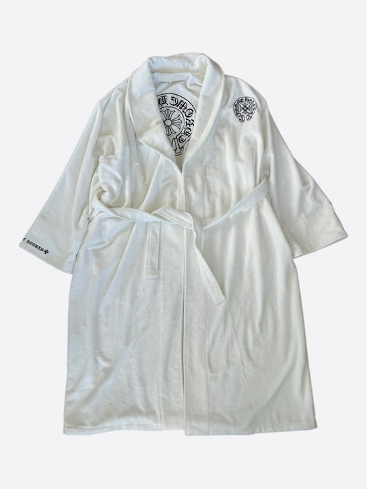 Chrome Hearts White & Black Horseshoe Logo Robe