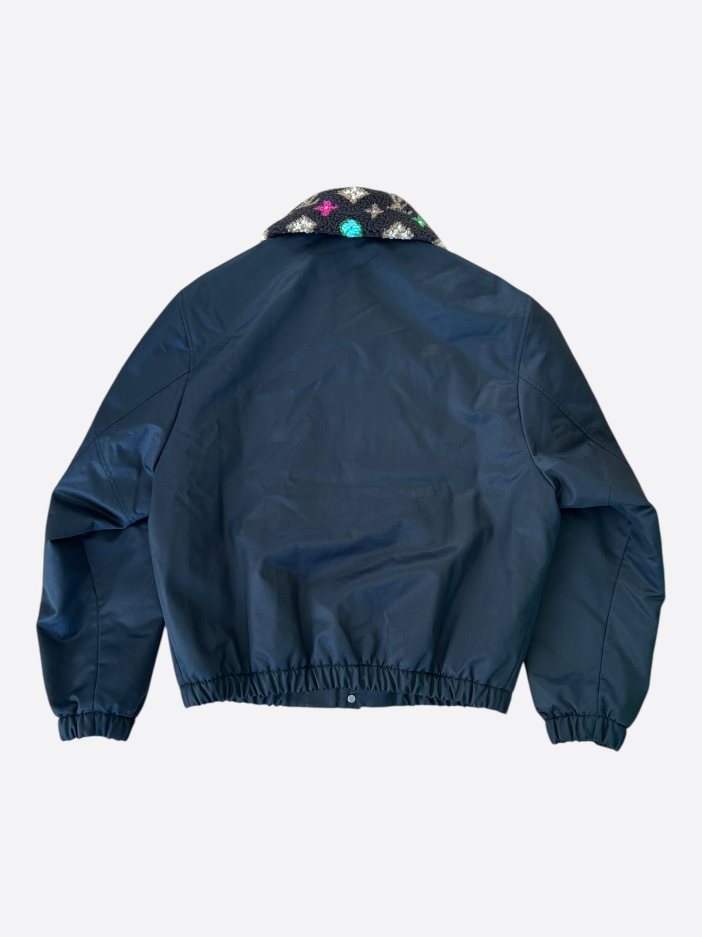 Louis Vuitton Tyler The Creator Navy & Multicolor Monogram Aviator Jacket