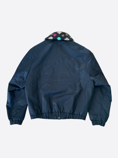 Louis Vuitton Tyler The Creator Navy & Multicolor Monogram Aviator Jacket