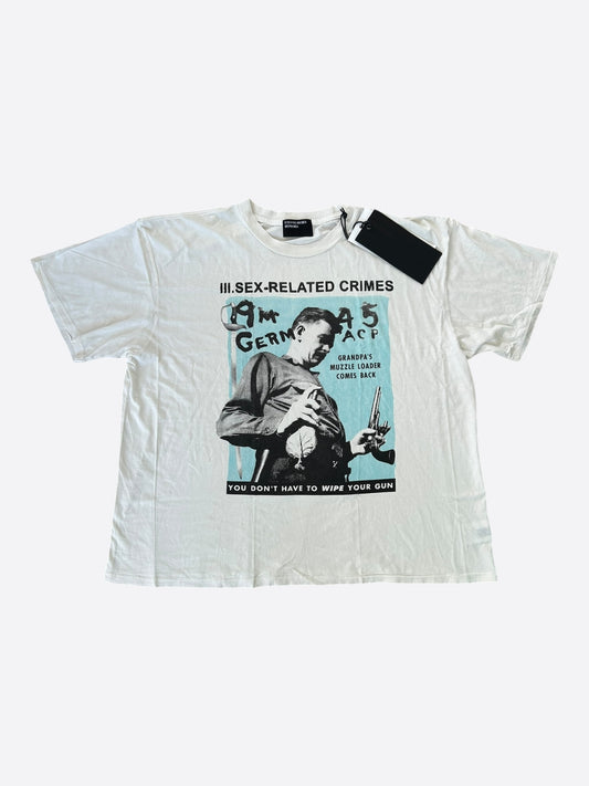 Enfants Riches Deprimes White & Black S*x Related Crimes Graphic T-Shirt