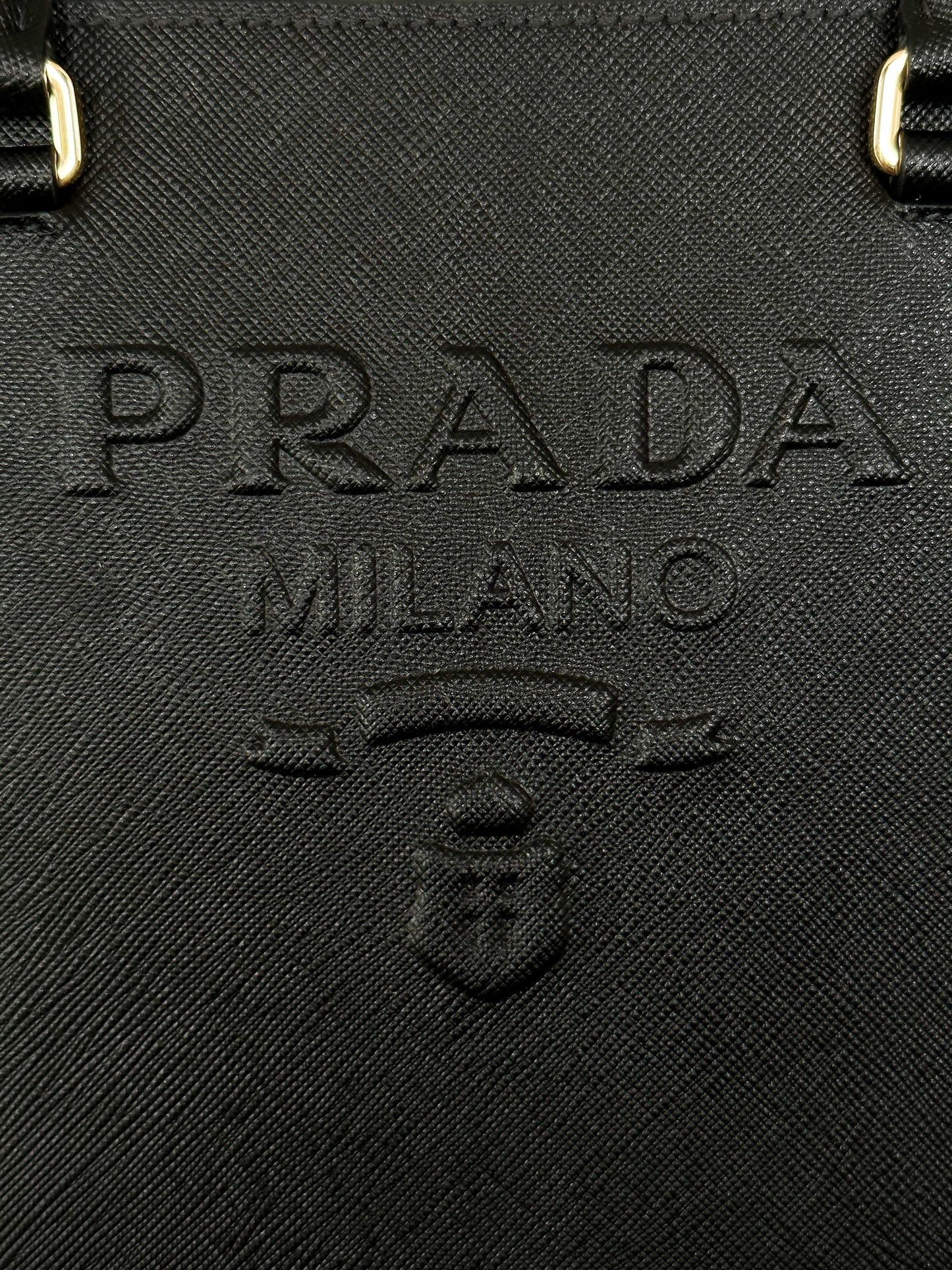 Prada Black Large Saffiano Handbag