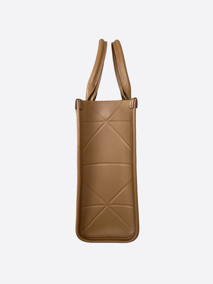 Prada Caramel Small Symbole Leather Tote Bag