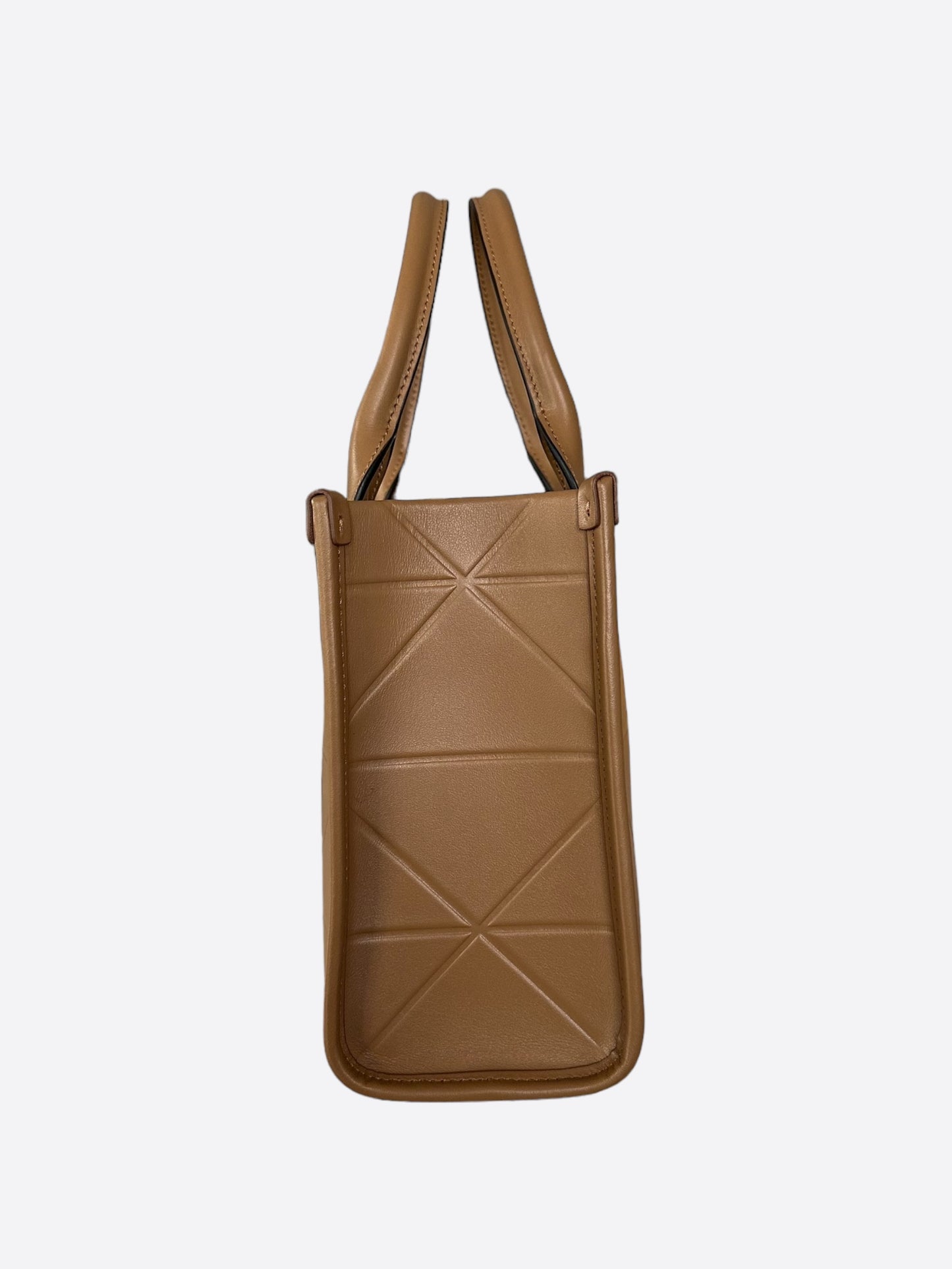 Prada Caramel Mini Symbole Leather Tote Bag