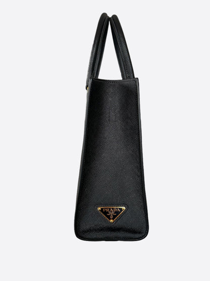 Prada Black Large Saffiano Handbag