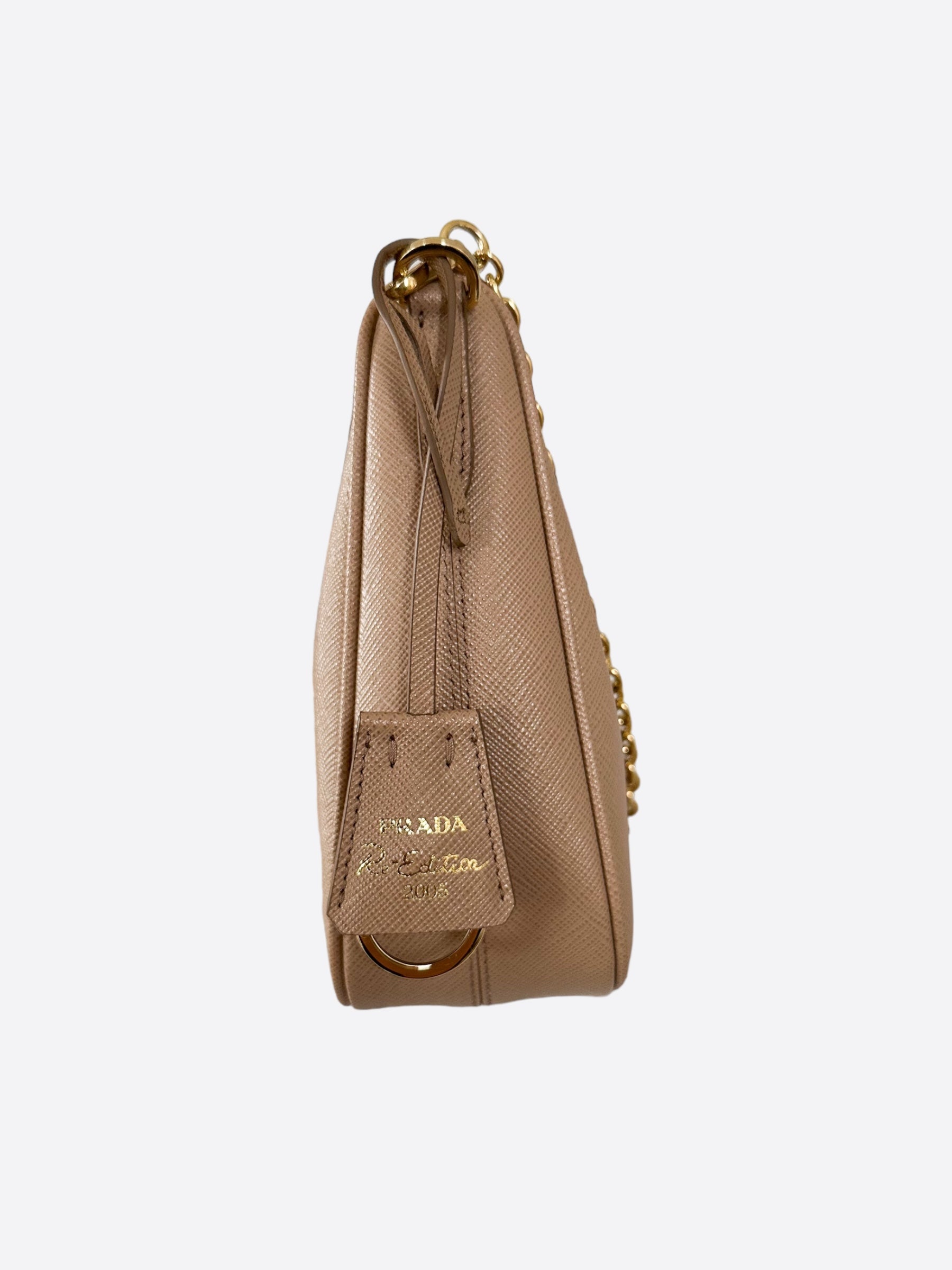 Prada cameo beige online bag