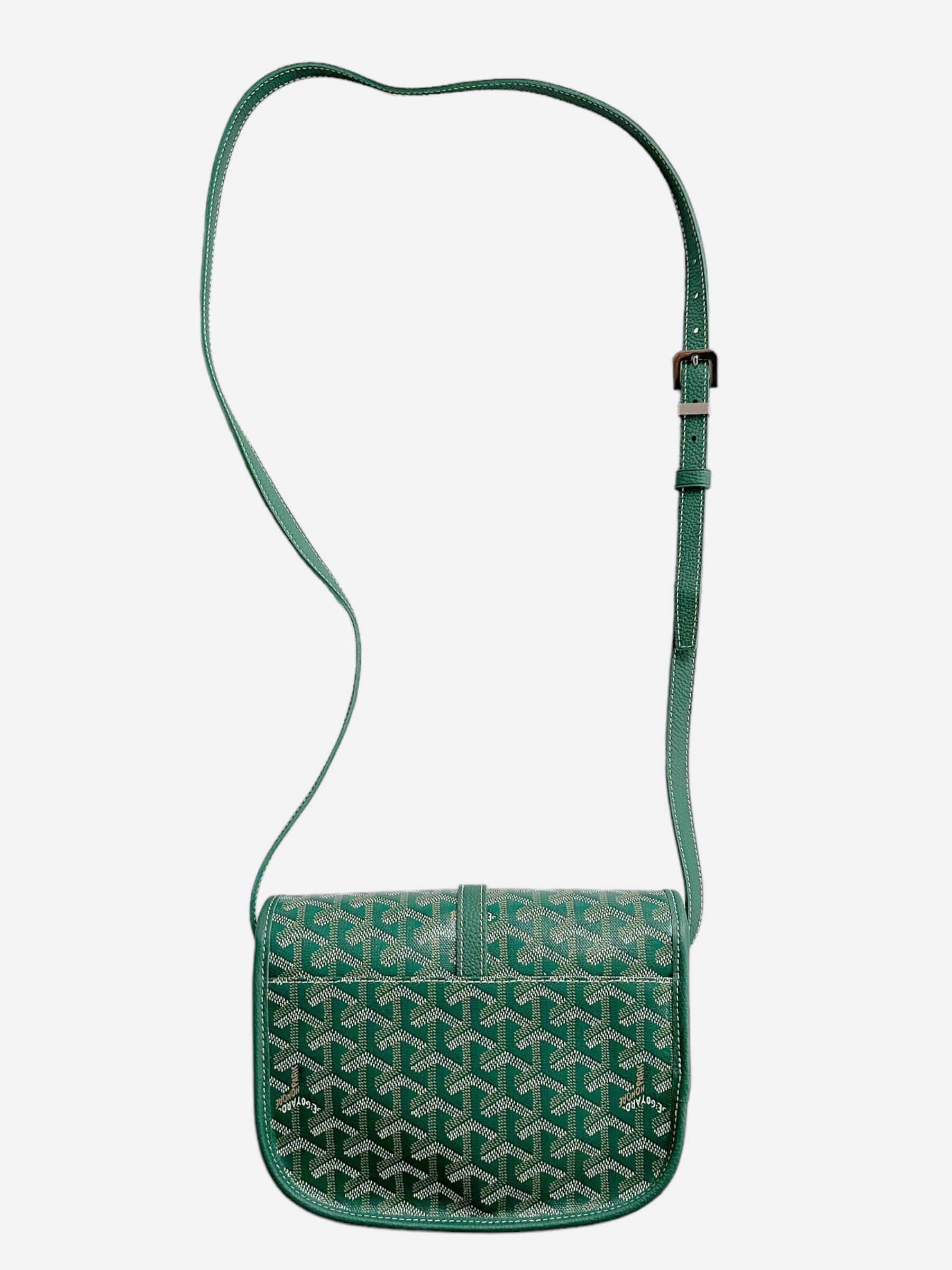 Green goyard messenger online bag