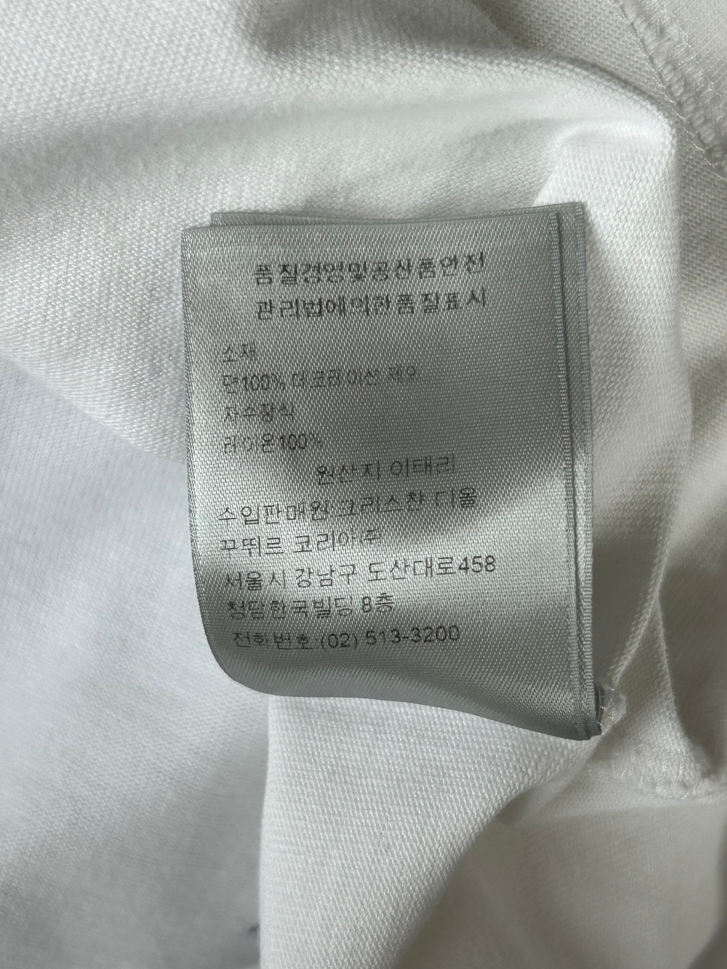 Dior White CD Icon Embroidered T-Shirt