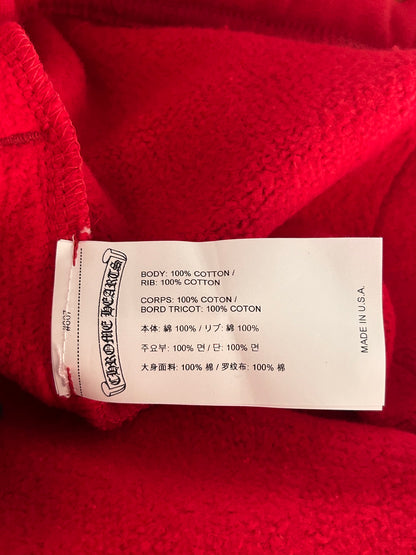 Chrome Hearts Red & White Triple Cross Embroidered Shorts