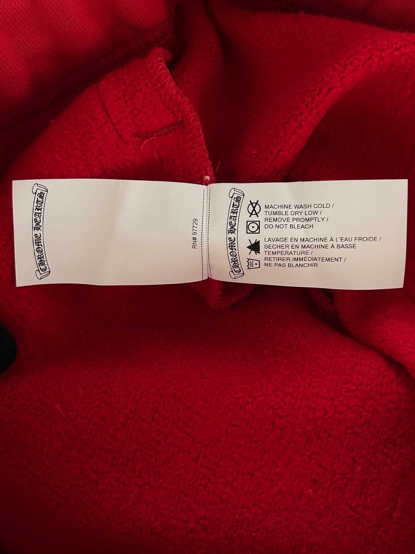 Chrome Hearts Red & White Triple Cross Embroidered Shorts