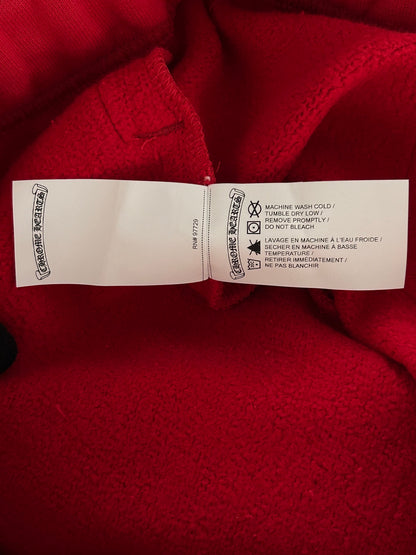 Chrome Hearts Red & White Triple Cross Embroidered Shorts