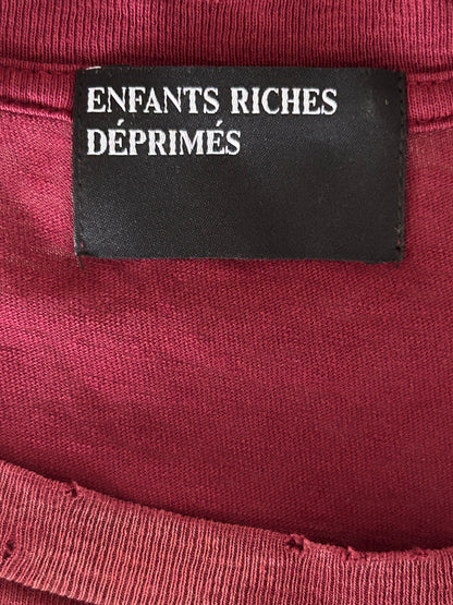 Enfants Riches Deprimes Red & White Burning Church Graphic T-Shirt