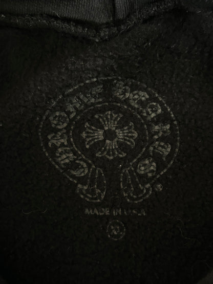 Chrome Hearts Black & White Paris Horseshoe Logo Hoodie