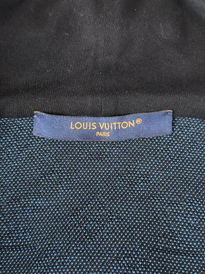 Louis Vuitton Black & Blue Monogram Zip Up Hoodie