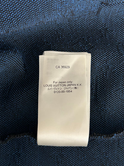 Louis Vuitton Black & Blue Monogram Zip Up Hoodie
