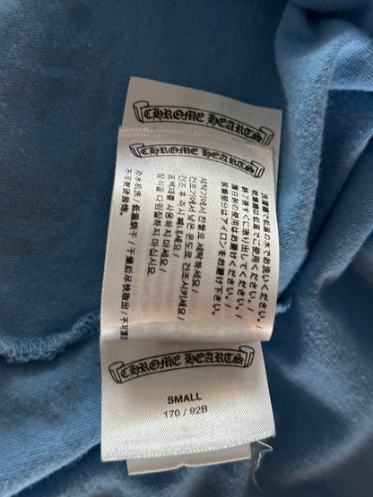 Chrome Hearts Blue Miami Art Basel Horseshoe Logo T-Shirt