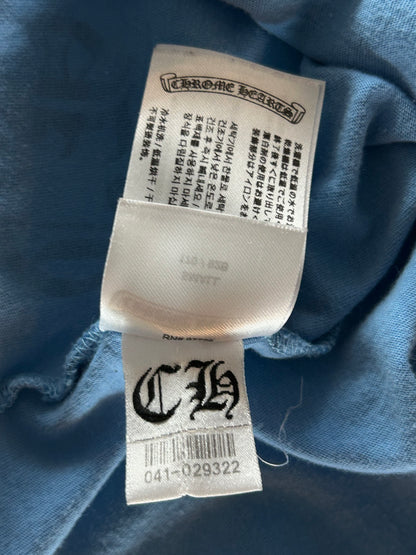 Chrome Hearts Blue Miami Art Basel Horseshoe Logo T-Shirt