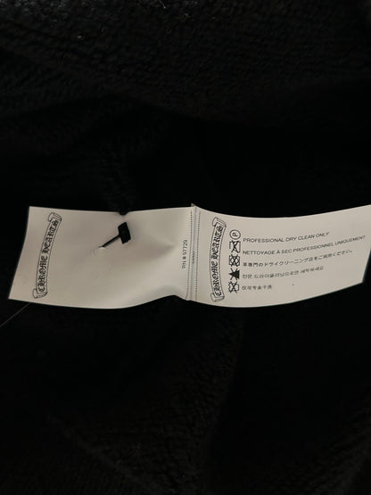 Chrome Hearts Black & White Floral Cashmere Sweater