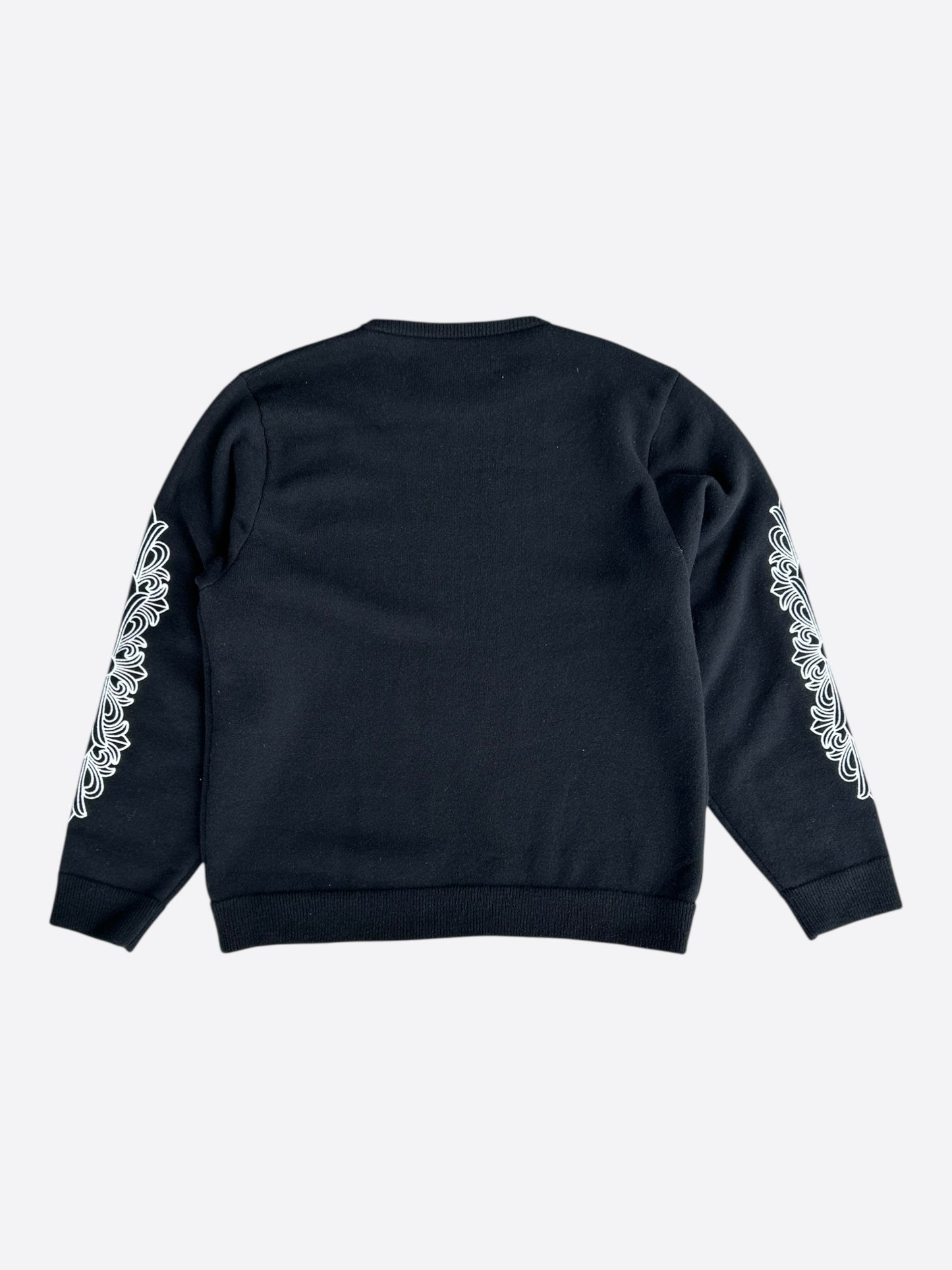Chrome Hearts Black & White Floral Cashmere Sweater