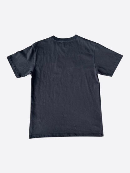Dior Black & Grey Embroidered Logo T-Shirt