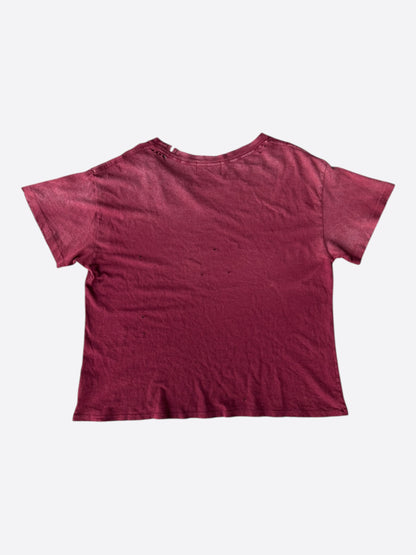 Enfants Riches Deprimes Red & White Burning Church Graphic T-Shirt