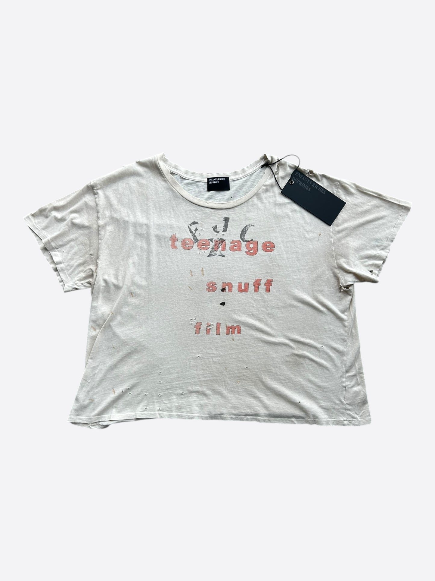 Enfants Riches Deprimes White & Black Teenange Sn*ff Film Graphic T-Shirt