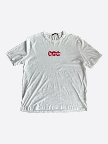 Louis Vuitton Supreme White & Red Box Logo T-Shirt
