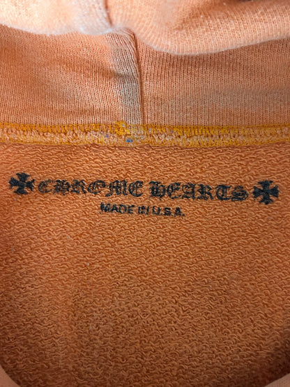 Chrome Hearts Orange & Black Dagger Logo Hoodie