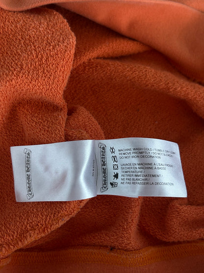 Chrome Hearts Orange & Black Dagger Logo Hoodie