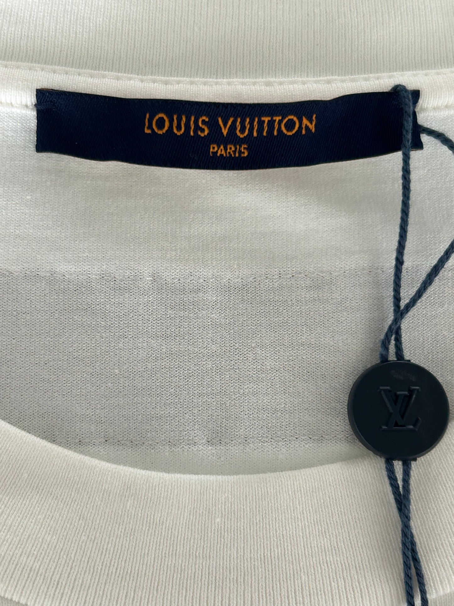 Louis Vuitton White 1854 Embroidered T-Shirt