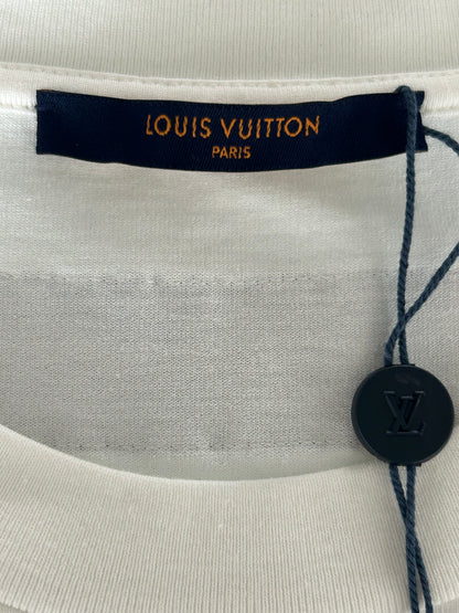 Louis Vuitton White 1854 Embroidered T-Shirt