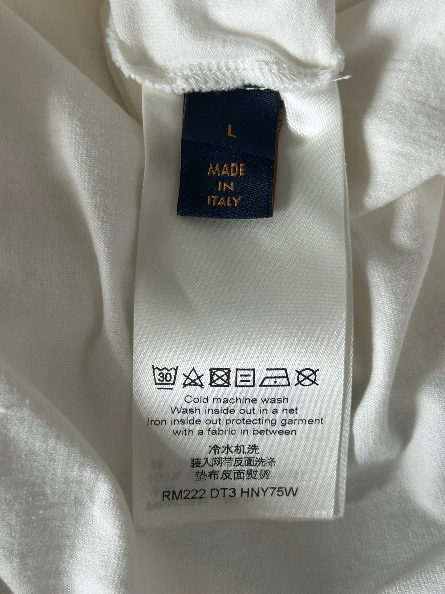 Louis Vuitton White 1854 Embroidered T-Shirt