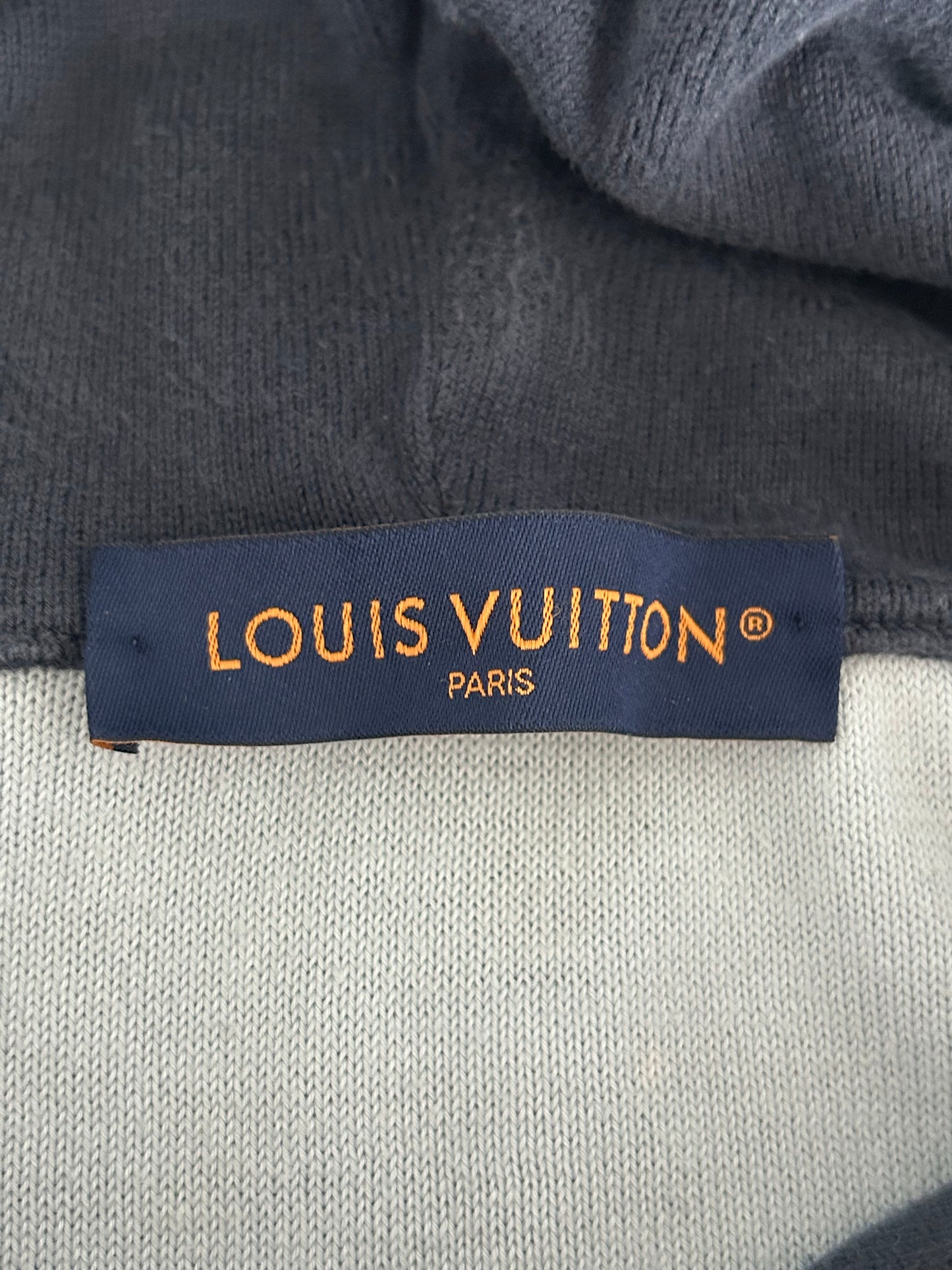 Louis Vuitton Grey & White Monogram Gradient Hoodie