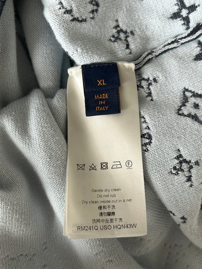Louis Vuitton Grey & White Monogram Gradient Hoodie