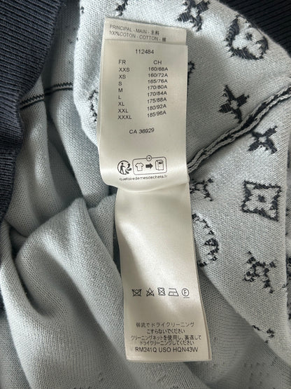 Louis Vuitton Grey & White Monogram Gradient Hoodie