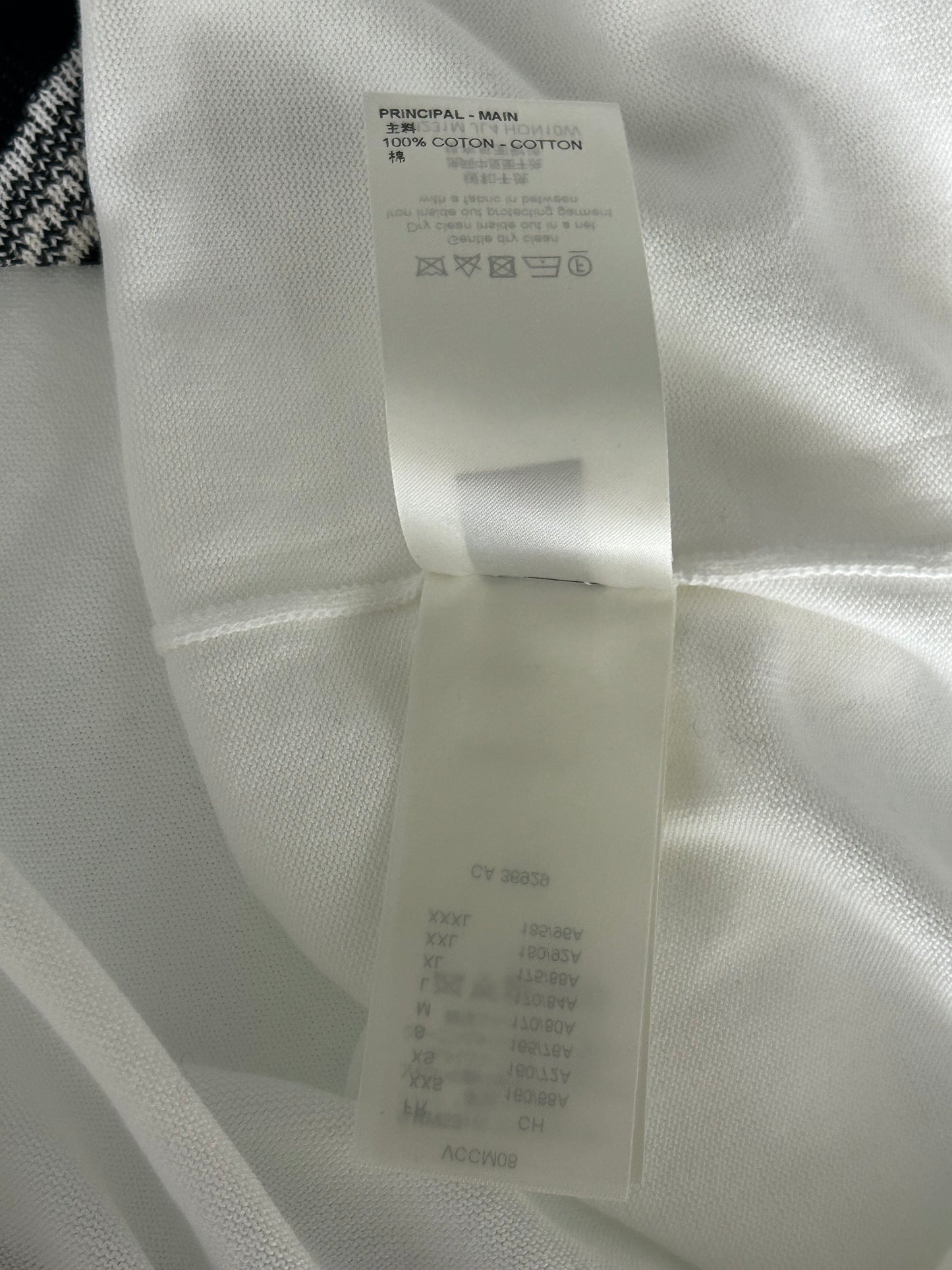 Louis Vuitton White Intarsia Graphic T-Shirt