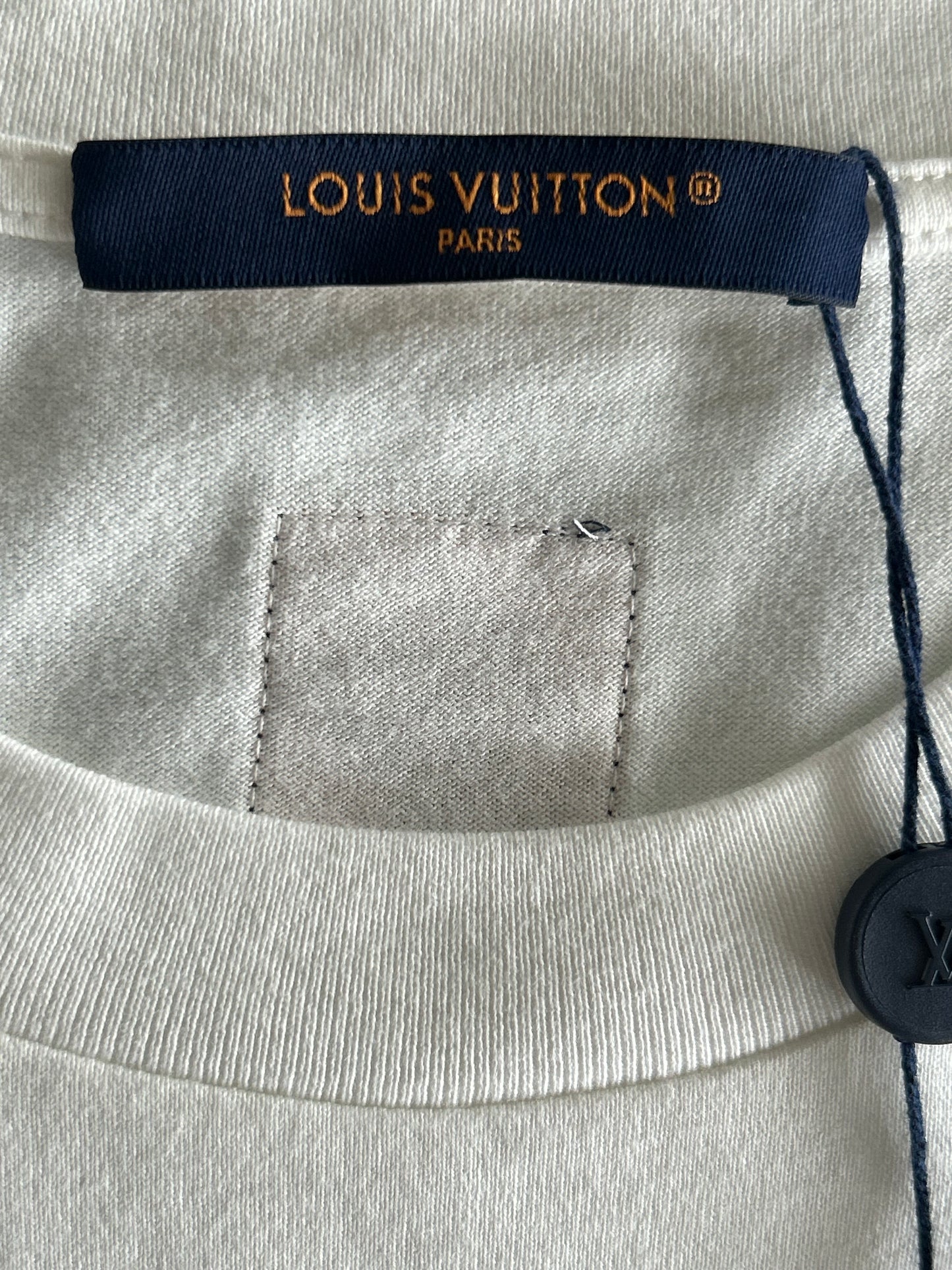 Louis Vuitton White & Blue Le Monde Est A Vous T-Shirt