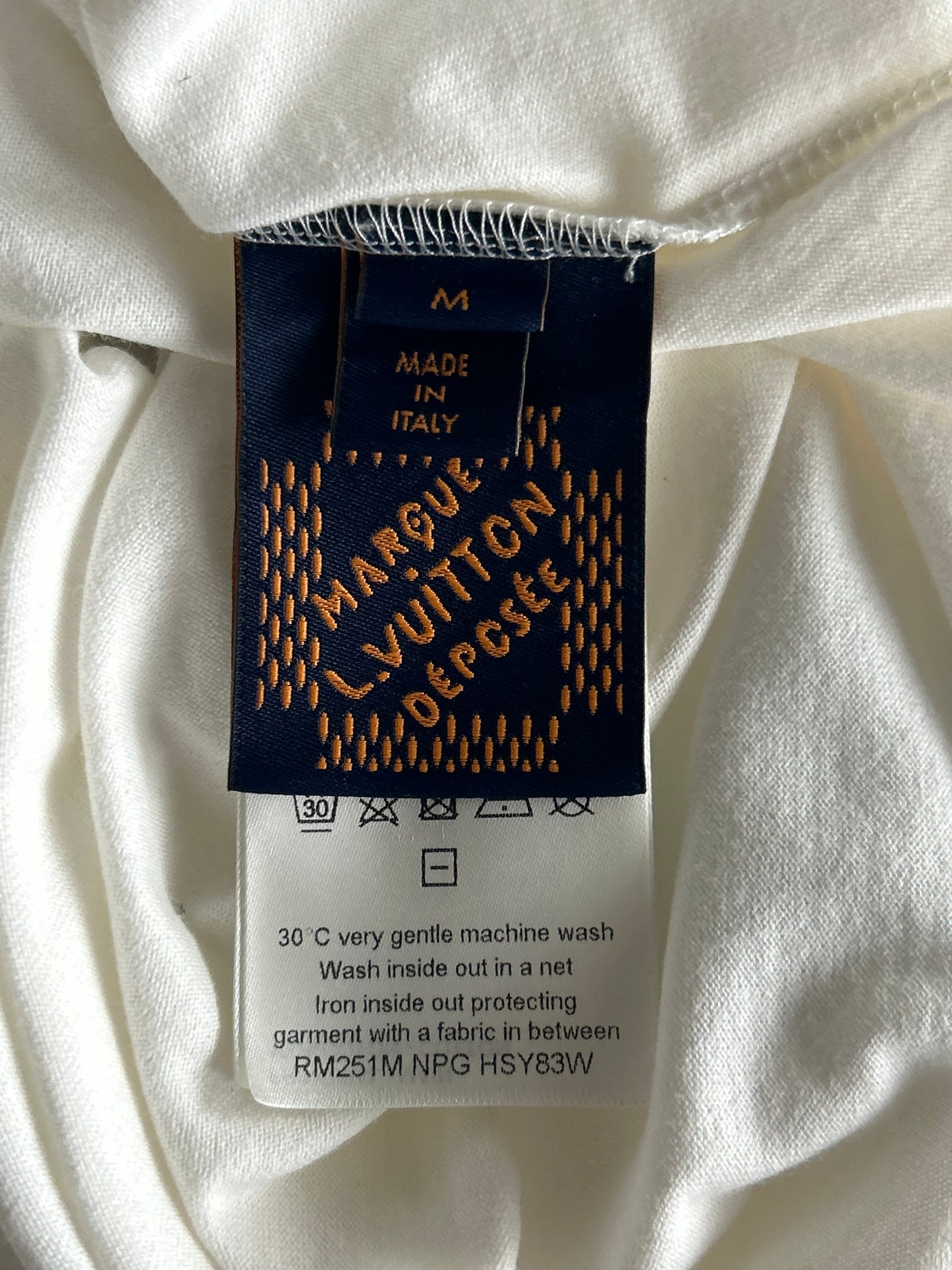 Louis Vuitton White & Blue Le Monde Est A Vous T-Shirt