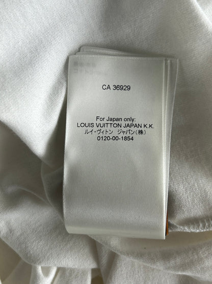 Louis Vuitton White & Blue Le Monde Est A Vous T-Shirt