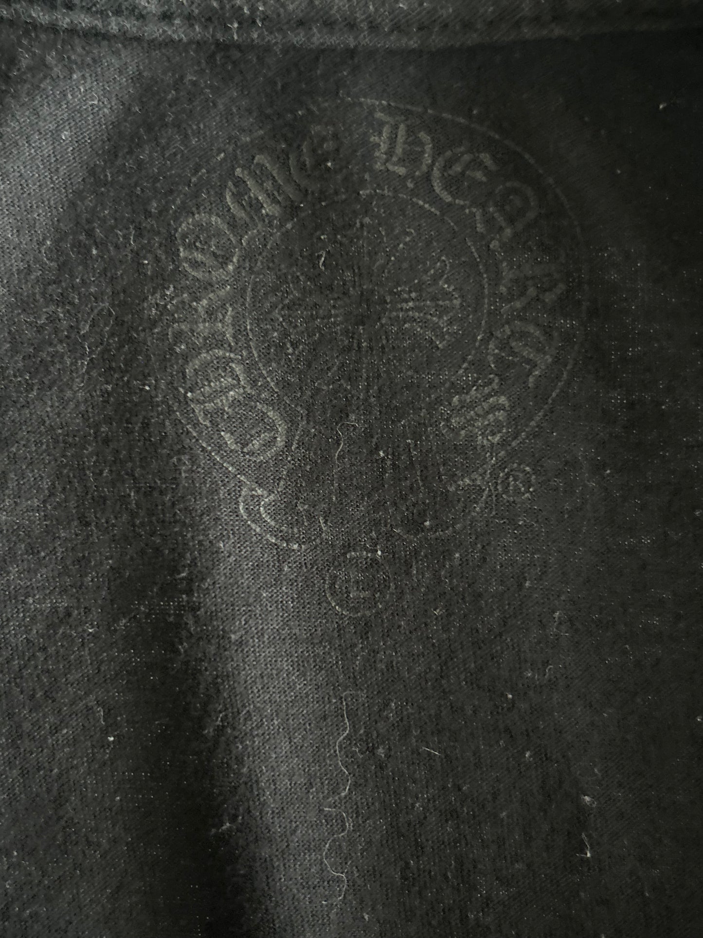 Chrome Hearts Black & White Los Angeles Horseshoe Logo T-Shirt