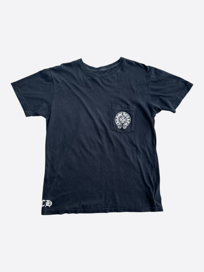 Chrome Hearts Black & White Los Angeles Horseshoe Logo T-Shirt