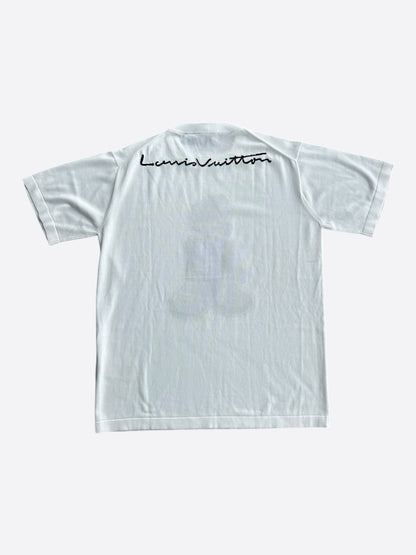 Louis Vuitton White Intarsia Graphic T-Shirt