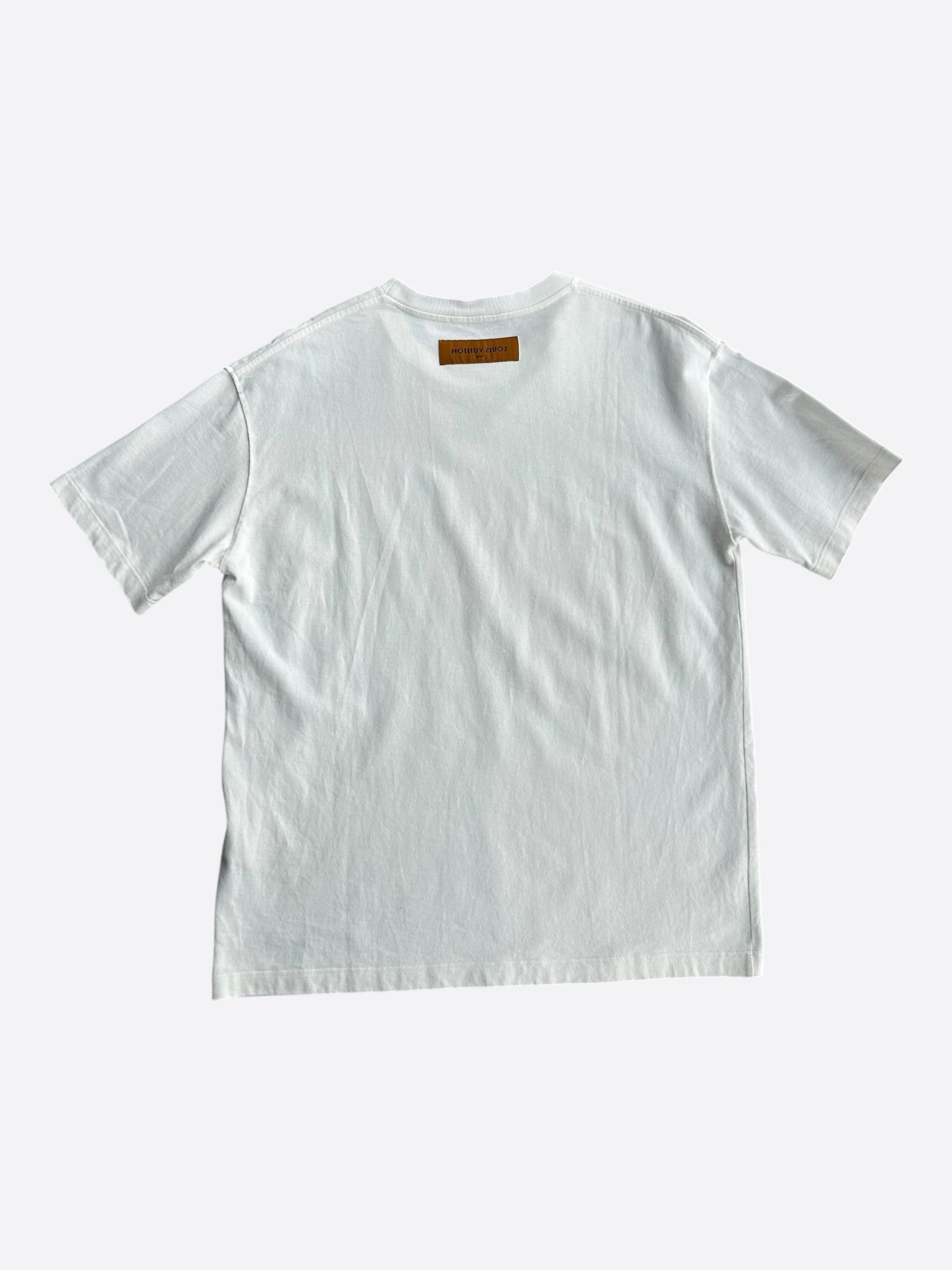 Louis Vuitton White Flower Tapestry T-Shirt