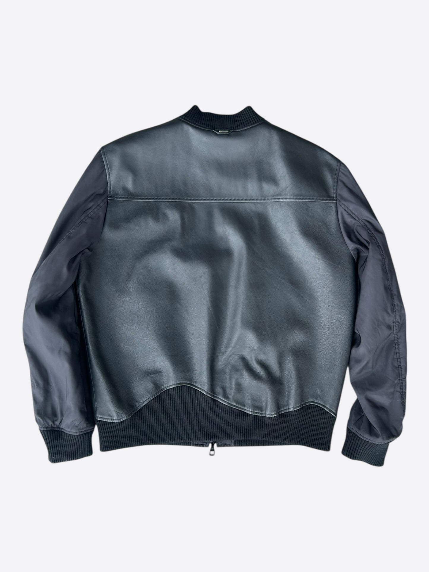 Louis Vuitton Black Monogram Reversible Leather Jacket