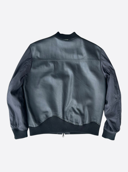 Louis Vuitton Black Monogram Reversible Leather Jacket