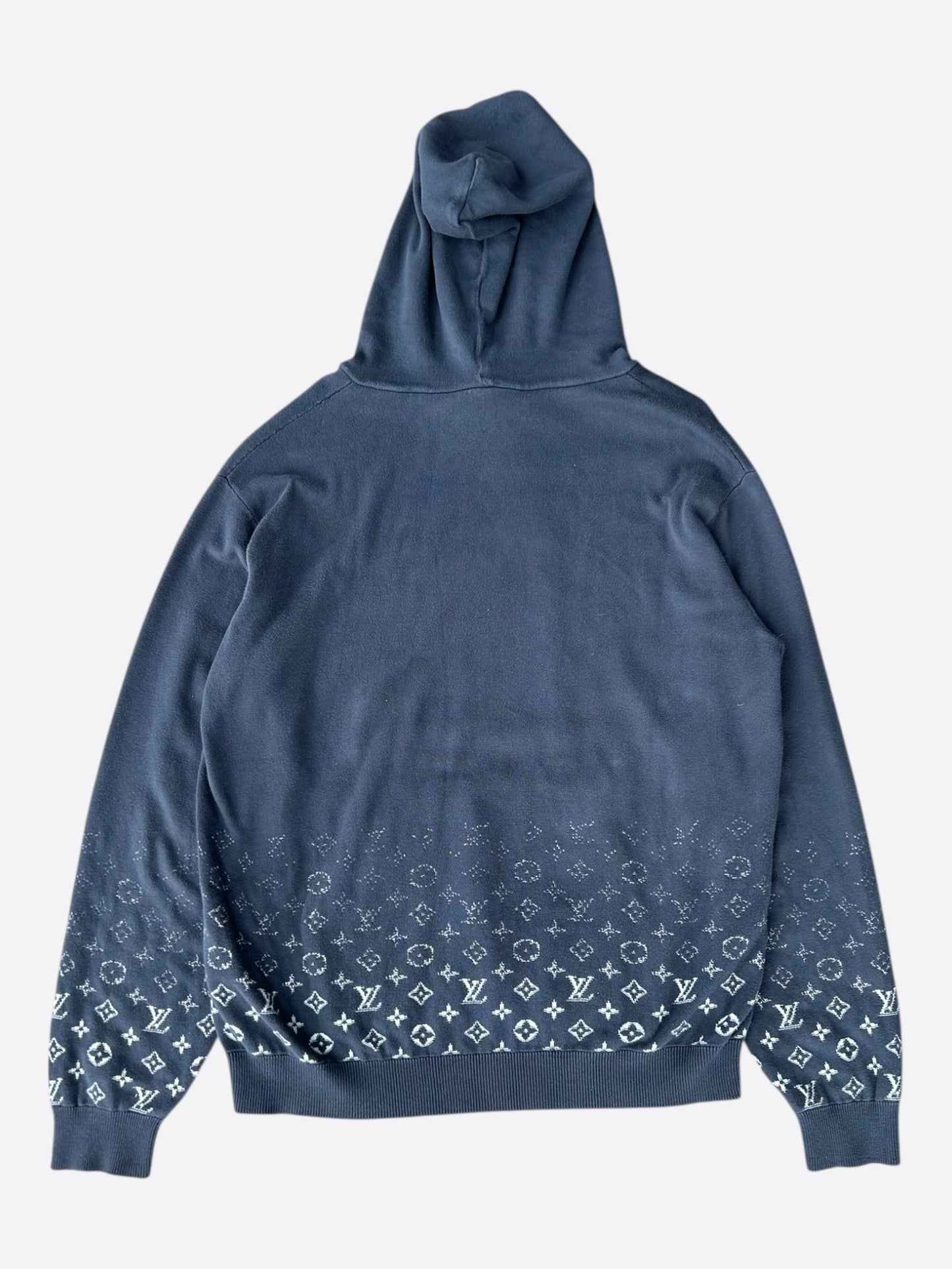 Louis Vuitton Grey & White Monogram Gradient Hoodie