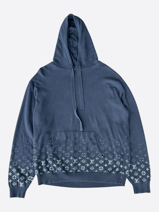 Louis Vuitton Grey & White Monogram Gradient Hoodie